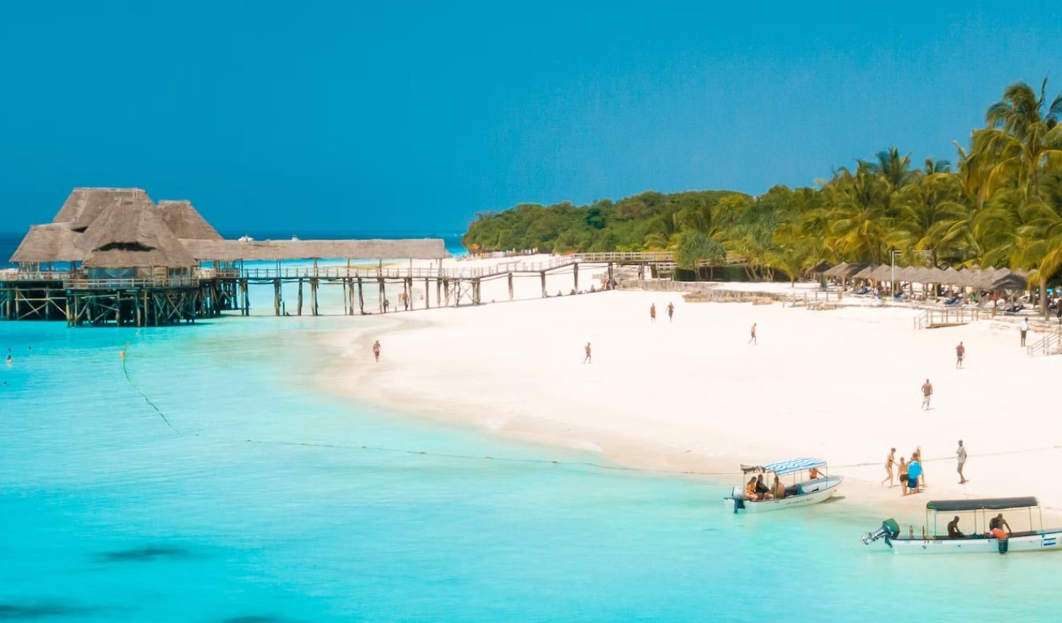 The world-class beaches of Zanzibar.