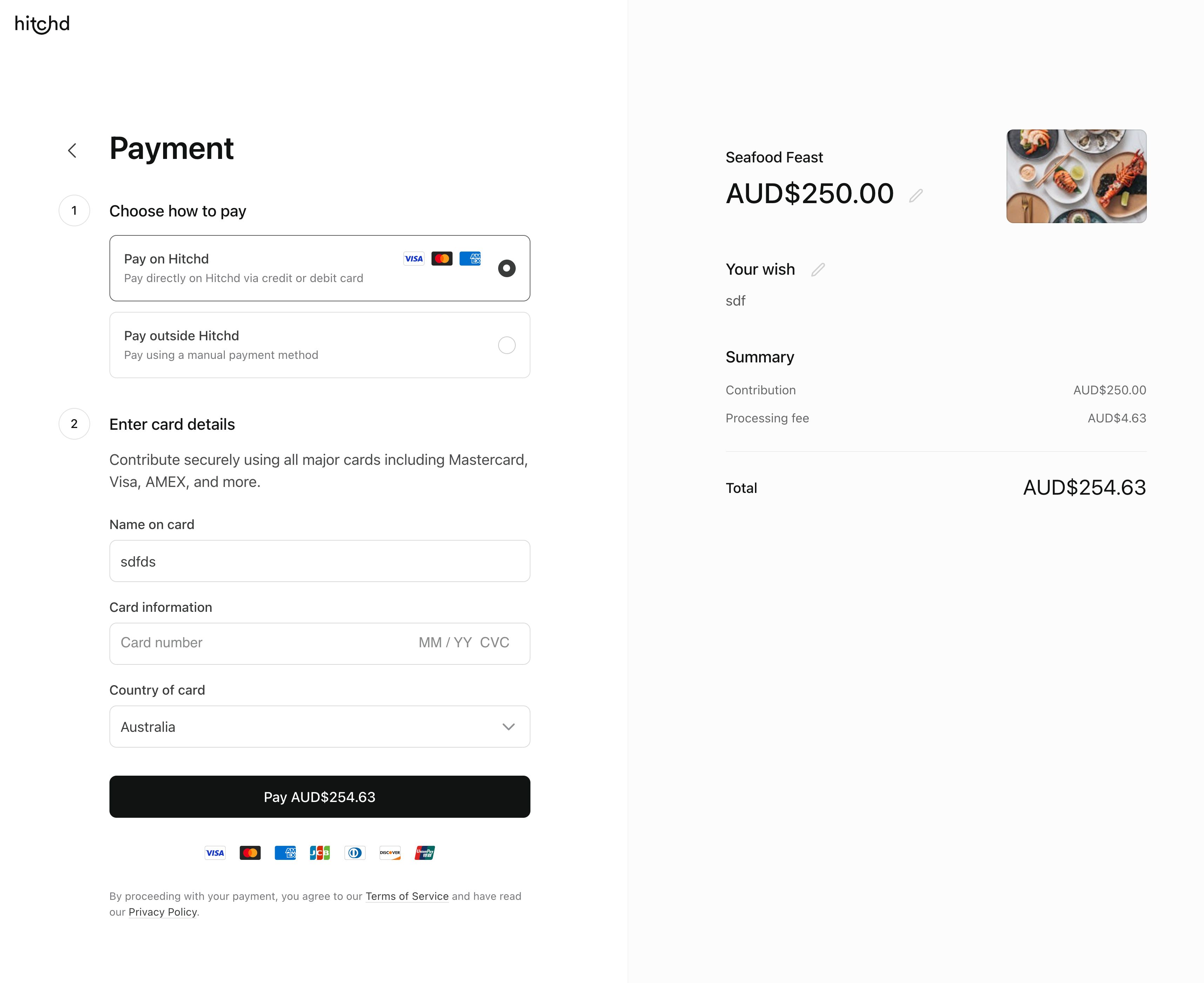 payment options